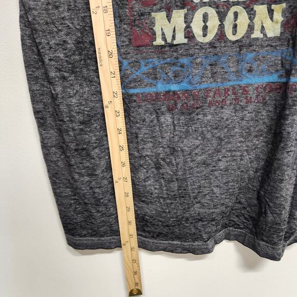 Liquid Blue Pink Floyd Dark Side of Moon Tee Size XL Marled Gray Lightweight - Picture 6 of 7